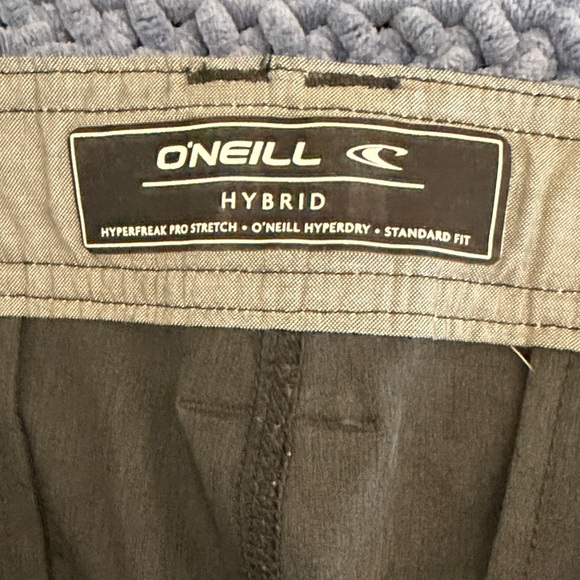 O'Neill Men's Charcoal Flat Front Shorts - Picture 5 of 5